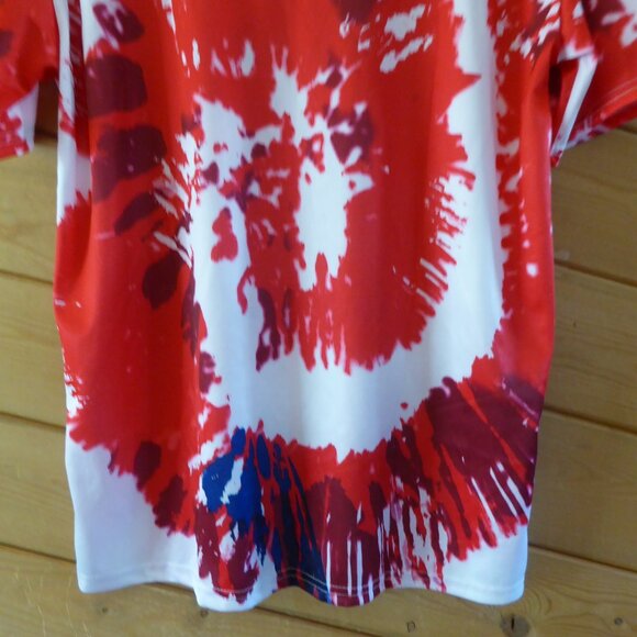 Anaheim Angels Tie Dye Polyester T-shirt By Draft Kings Mens XL New MLB Baseball - Picture 6 of 7